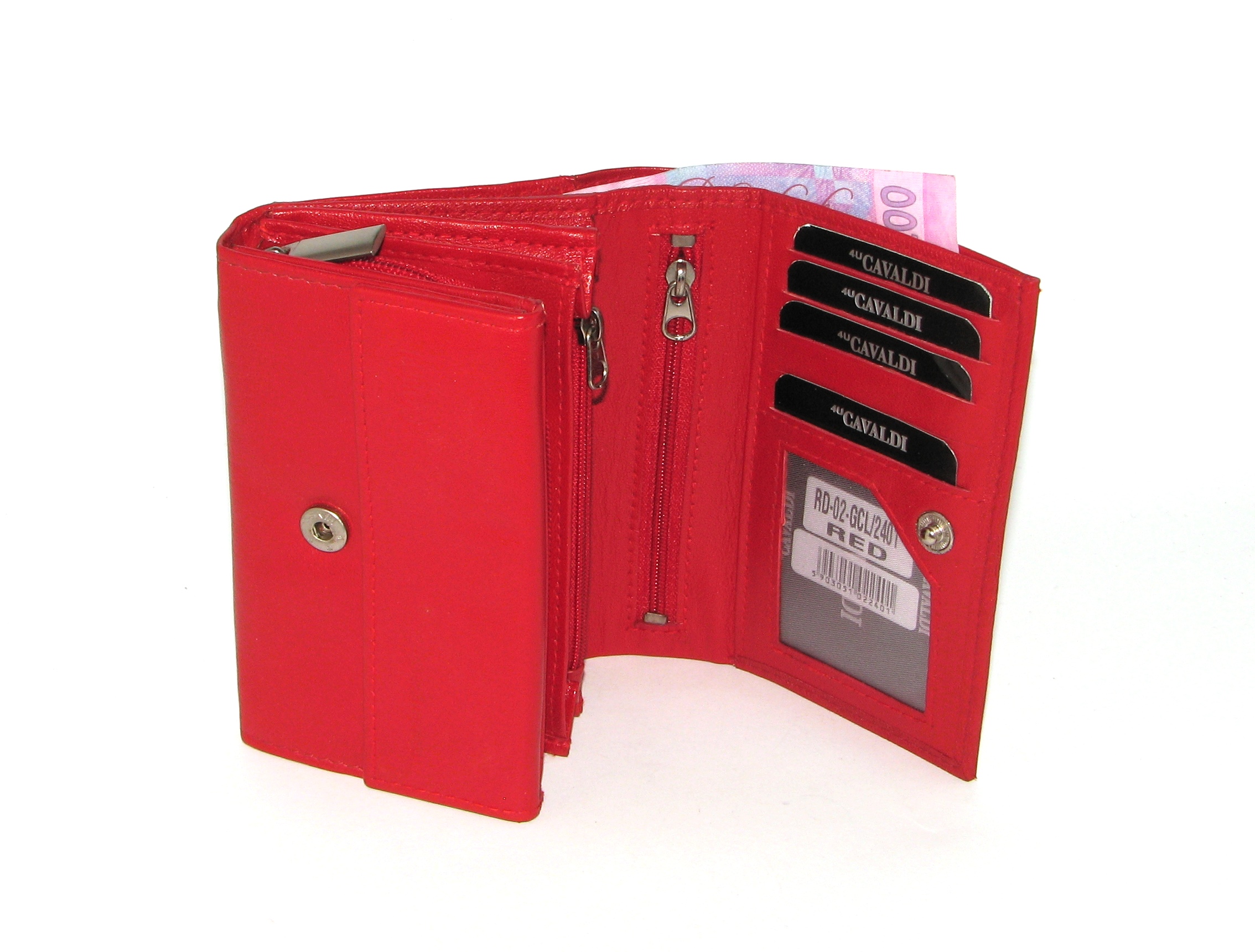Кошелек женский Cavaldi RD-02-GCL RED Кошелек женский Cavaldi RD-02-GCL RED